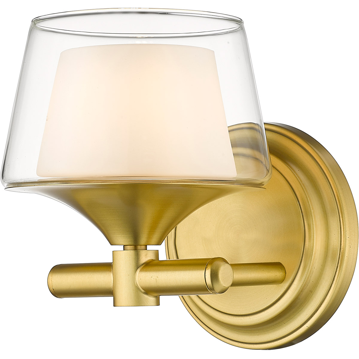 Innovations Lighting 311-1W-SG-CLW Laguna 1 Light 5.75 inch Satin Gold Bath Vanity Light Wall Light in Incandescent