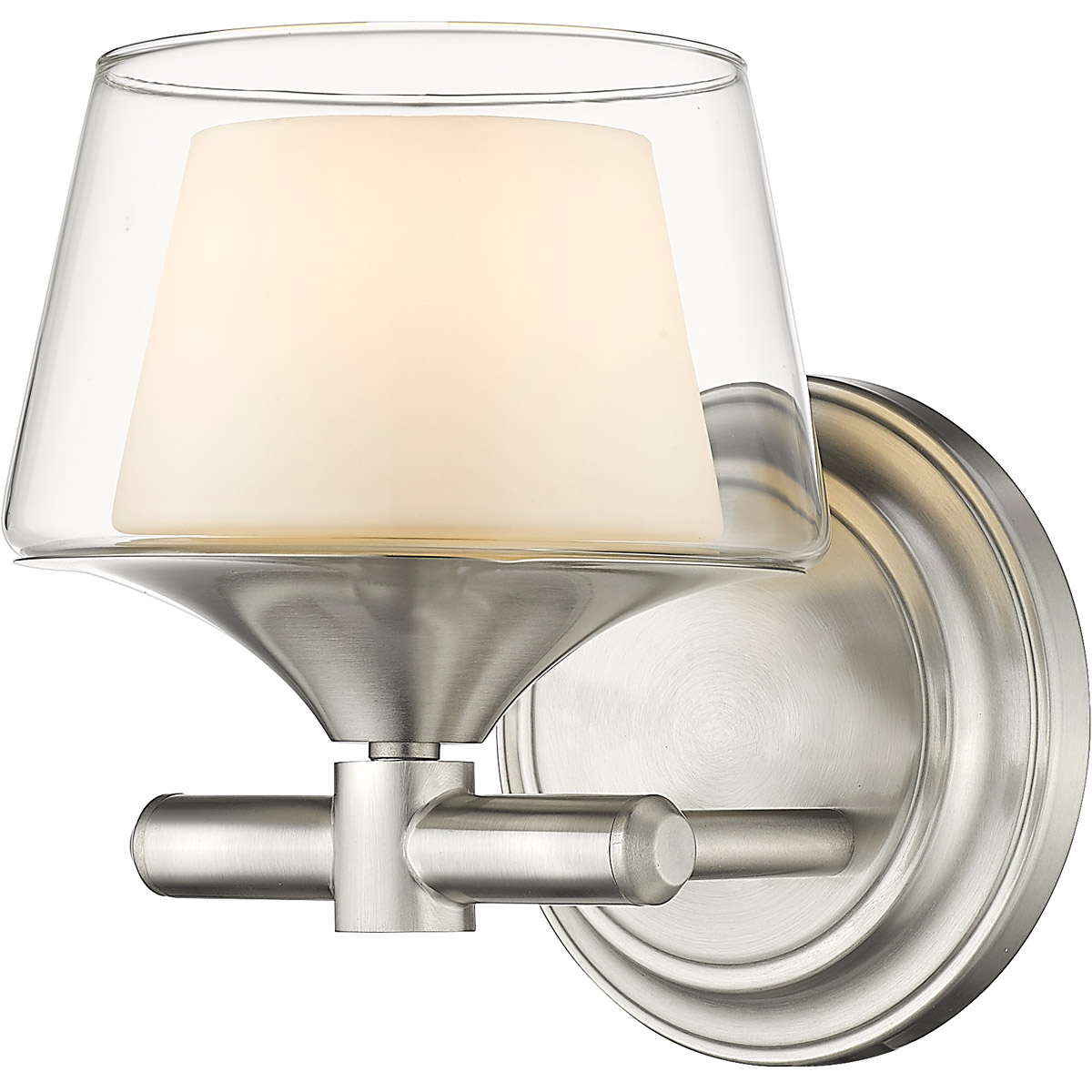 Innovations Lighting 311-1W-SN-CLW Laguna 1 Light 5.75 inch Satin Nickel Bath Vanity Light Wall Light in Incandescent