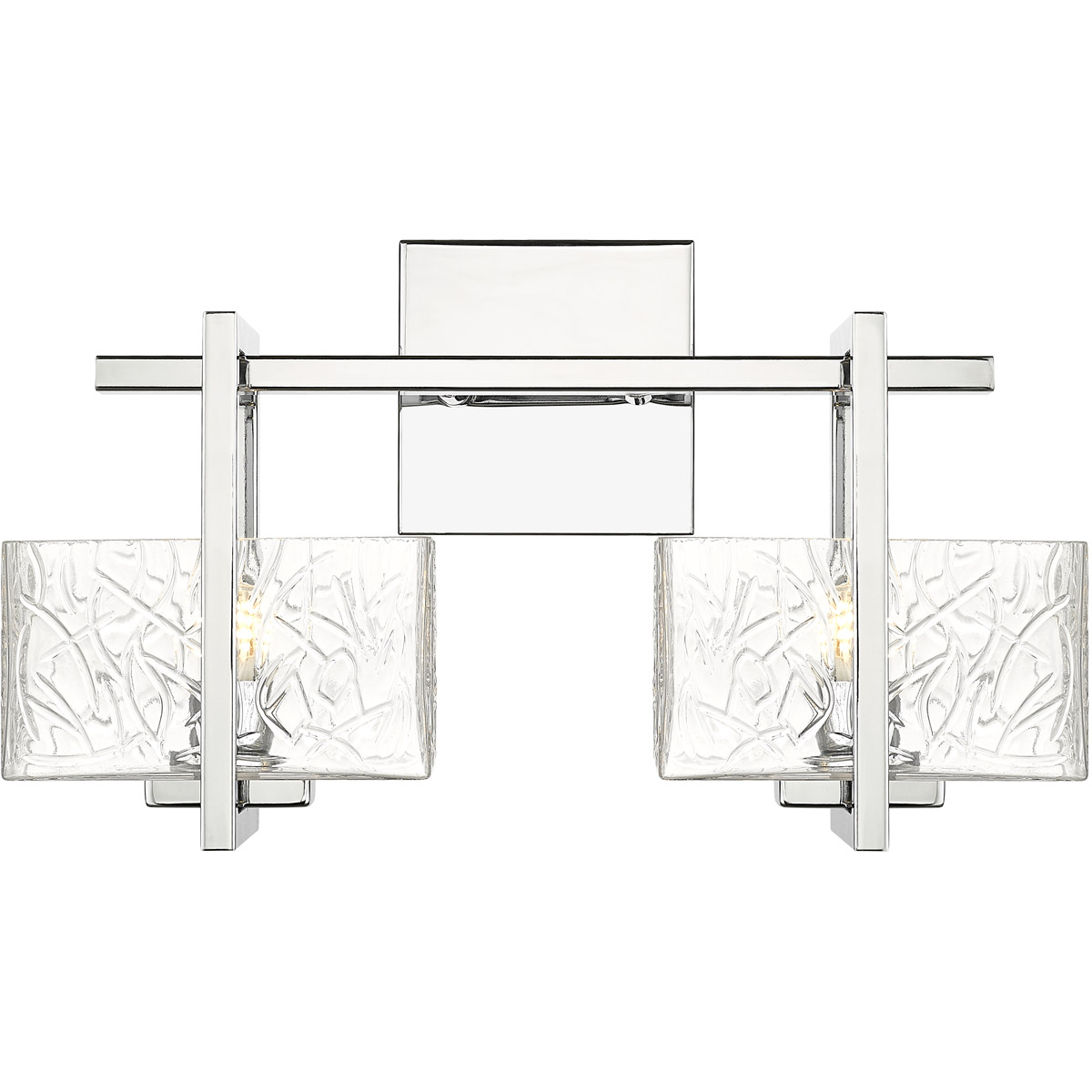 Innovations Lighting 312-2W-PC-CL Striate 2 Light 15 inch Polished Chrome Bath Vanity Light Wall Light in Incandescent
