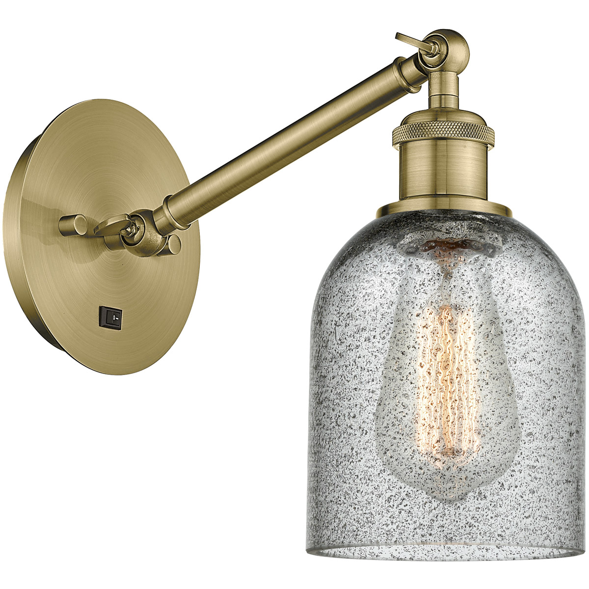 Innovations Lighting Bruno Marashlian Caledonia 12 Inch Wall Sconce Caledonia - 317-1W-AB-G257 - Nautical