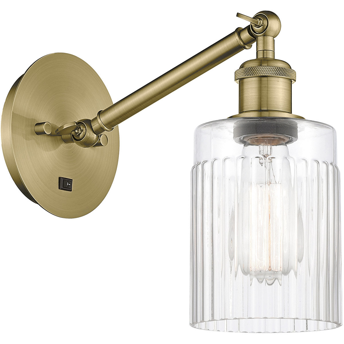 Innovations Lighting 317-1W-AB-G342 Ballston Hadley 1 Light 5 inch Antique Brass Sconce Wall Light