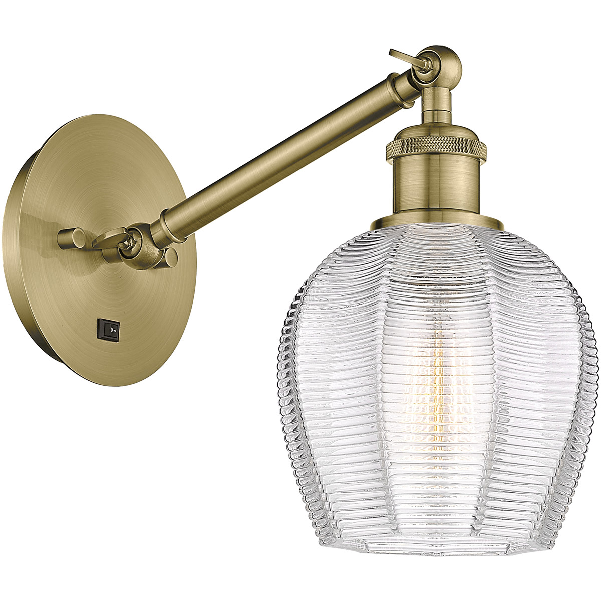 Innovations Lighting 317-1W-AB-G462-6-LED Ballston Norfolk LED 6 inch Antique Brass Sconce Wall Light