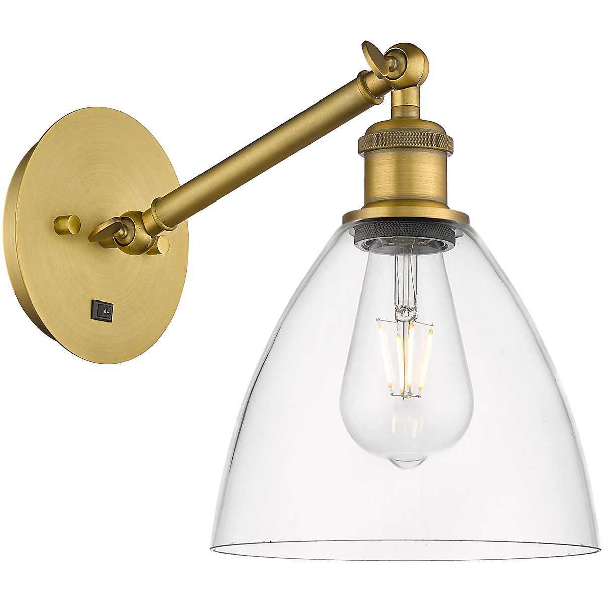 Innovations Lighting Bruno Marashlian Ballston Dome 13 Inch Wall Sconce Ballston Dome - 317-1W-BB-GBD-752 - Nautical