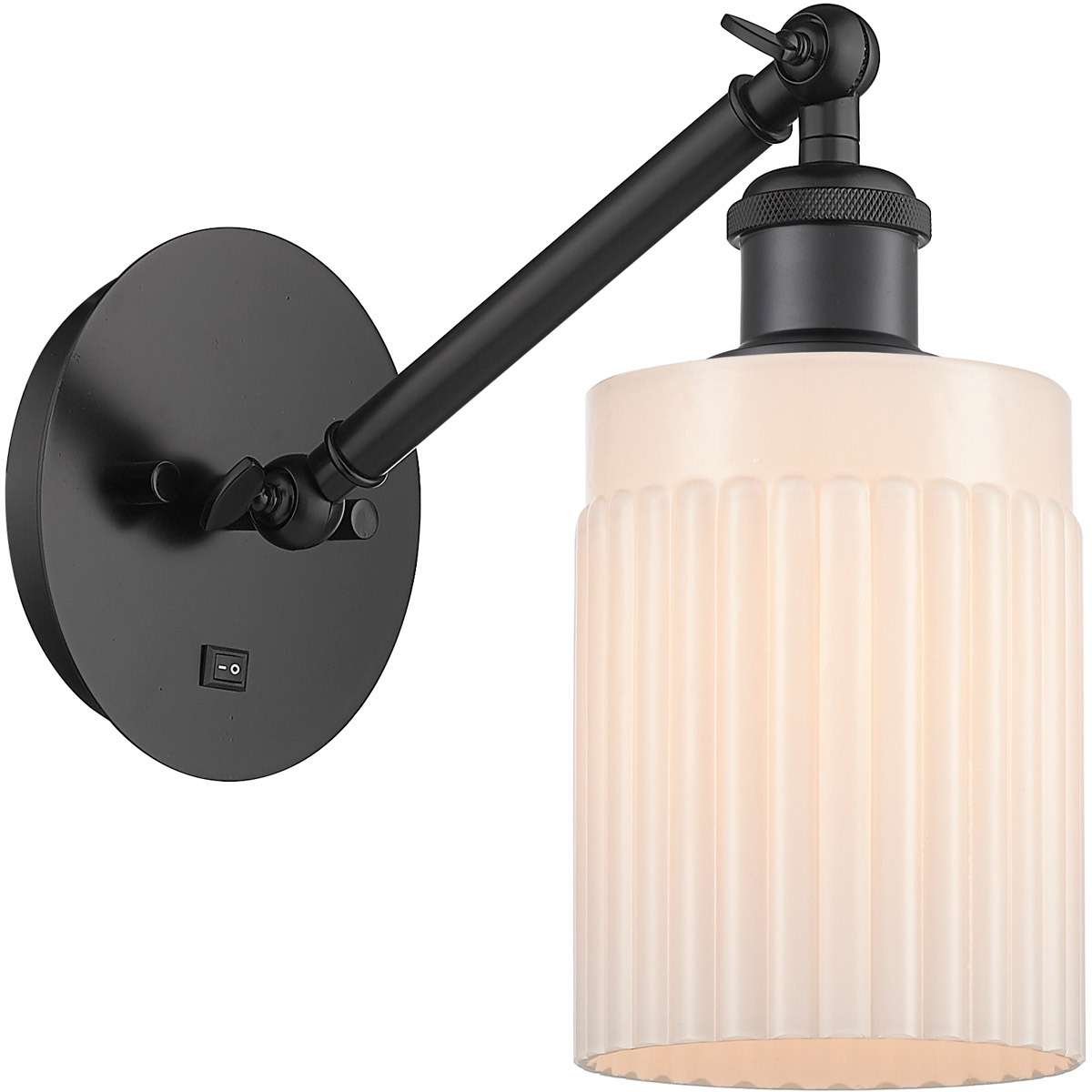 Innovations Lighting Bruno Marashlian Hadley 12 Inch Wall Sconce Hadley - 317-1W-BK-G341 - Transitional