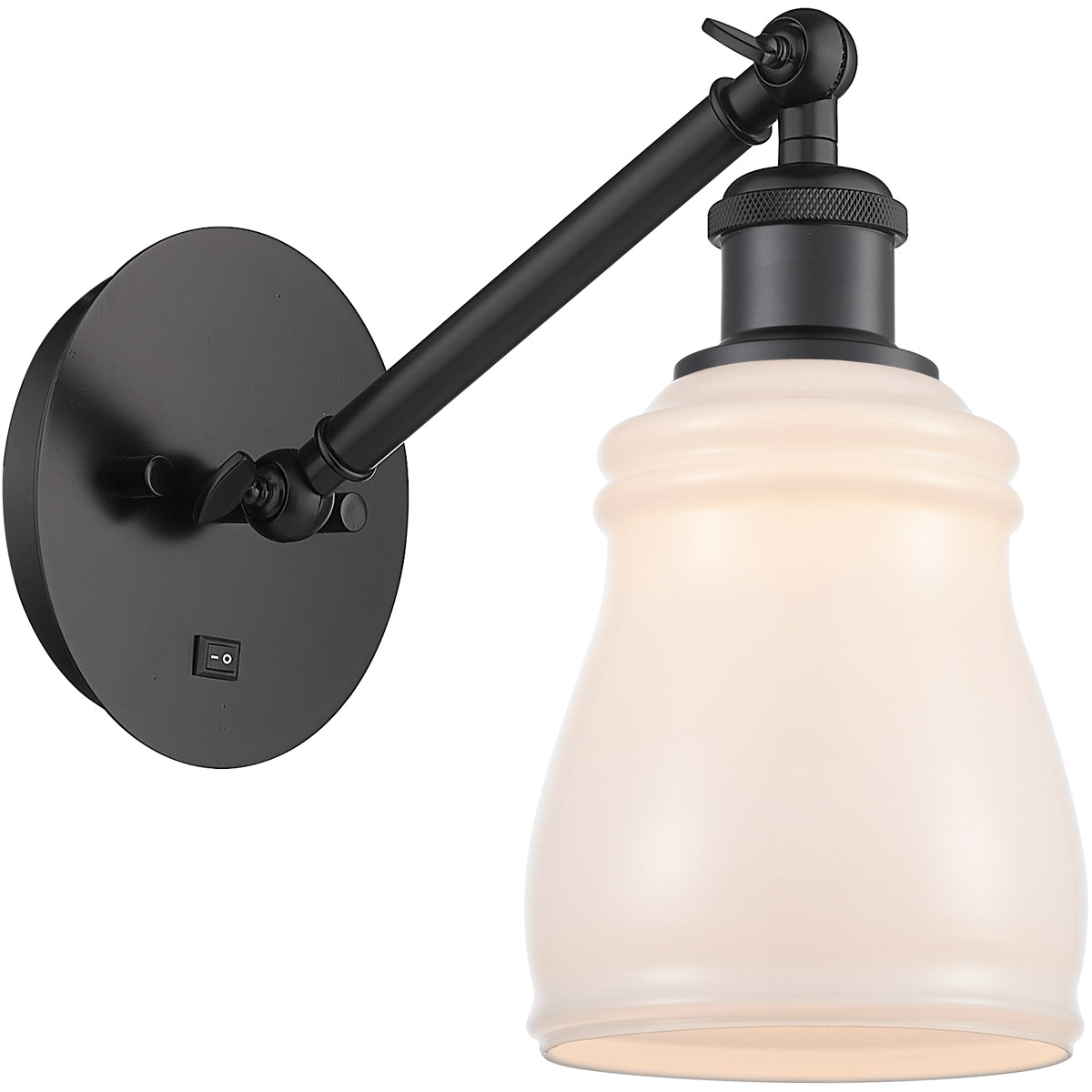 Innovations Lighting Bruno Marashlian Ellery 12 Inch Wall Sconce Ellery - 317-1W-BK-G391 - Modern Contemporary