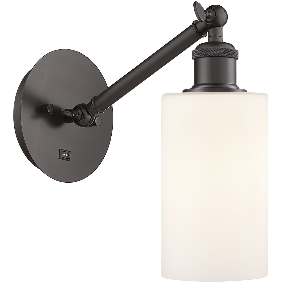 Innovations Lighting 317-1W-OB-G801 Ballston Clymer 1 Light 5 inch Oil Rubbed Bronze Sconce Wall Light