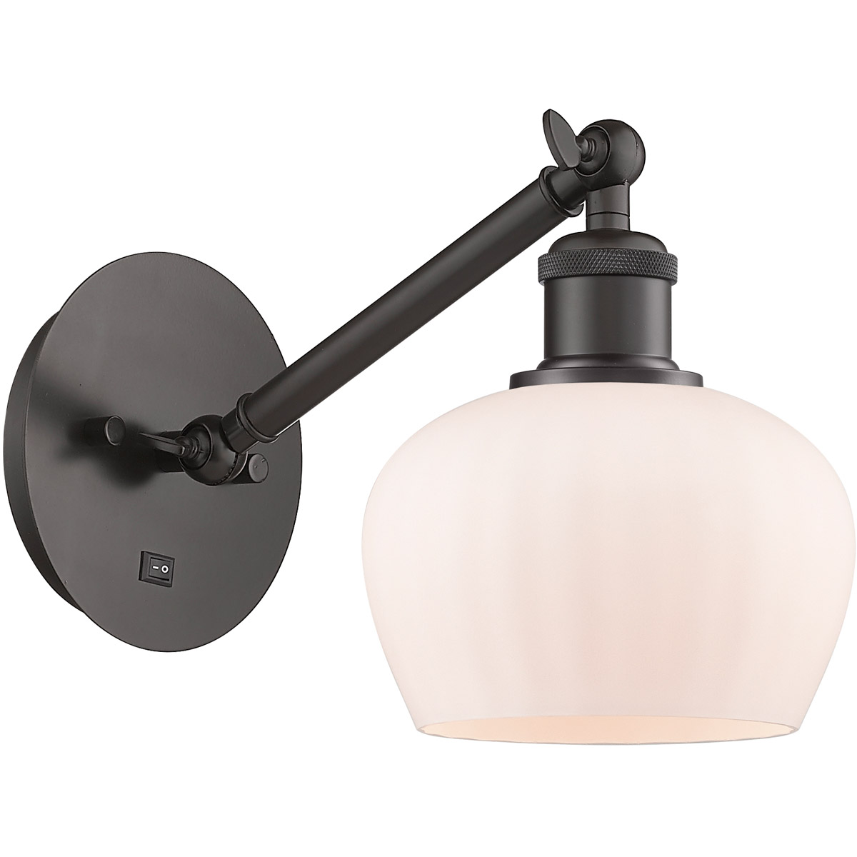 Innovations Lighting 317-1W-OB-G91 Ballston Fenton 1 Light 7 inch Oil Rubbed Bronze Sconce Wall Light