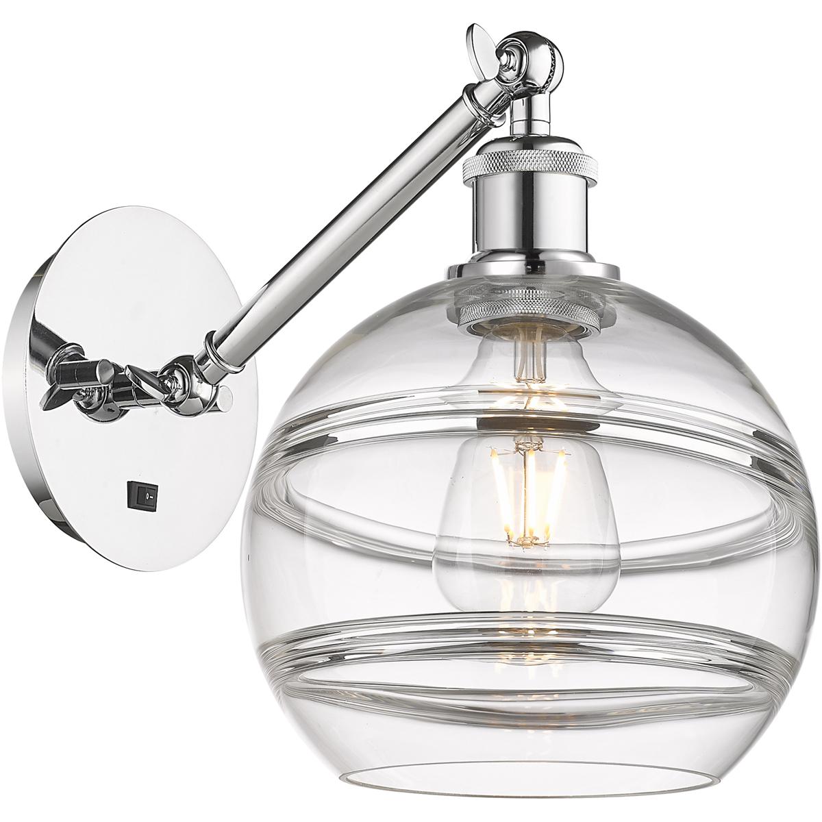 Innovations Lighting 317-1W-PC-G556-8CL Ballston Rochester 1 Light 8 inch Polished Chrome Sconce Wall Light