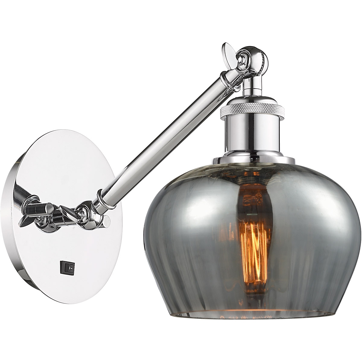 Innovations Lighting Bruno Marashlian Fenton 9 Inch Wall Sconce Fenton - 317-1W-PC-G93 - Modern Contemporary