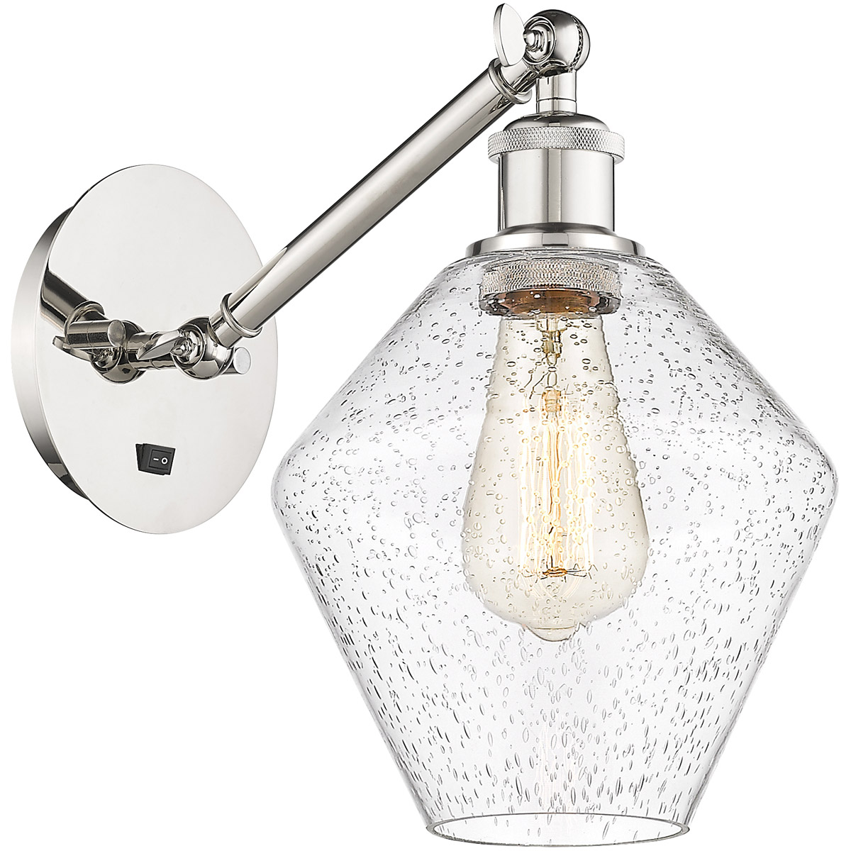 Innovations Lighting 317-1W-PN-G654-8 Ballston Cindyrella 1 Light 8 inch Polished Nickel Sconce Wall Light