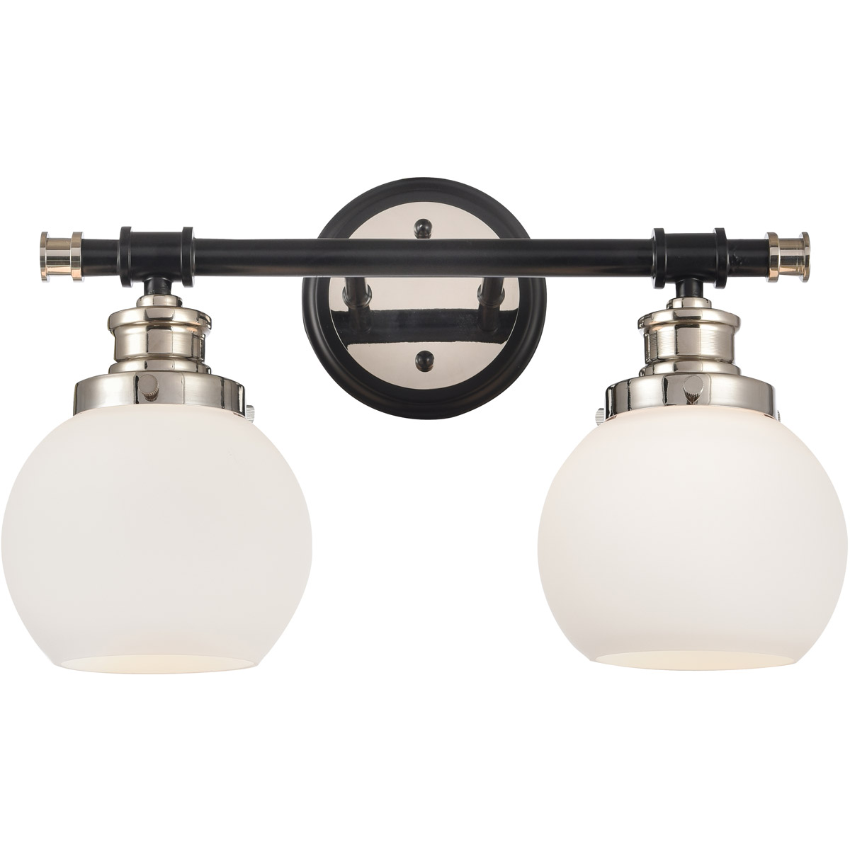 Innovations Lighting 340-2W-BPN-G3401-6-LED Saybrook LED 16.25 inch Black Polished Nickel Bath Vanity Light Wall Light in Matte White Glass