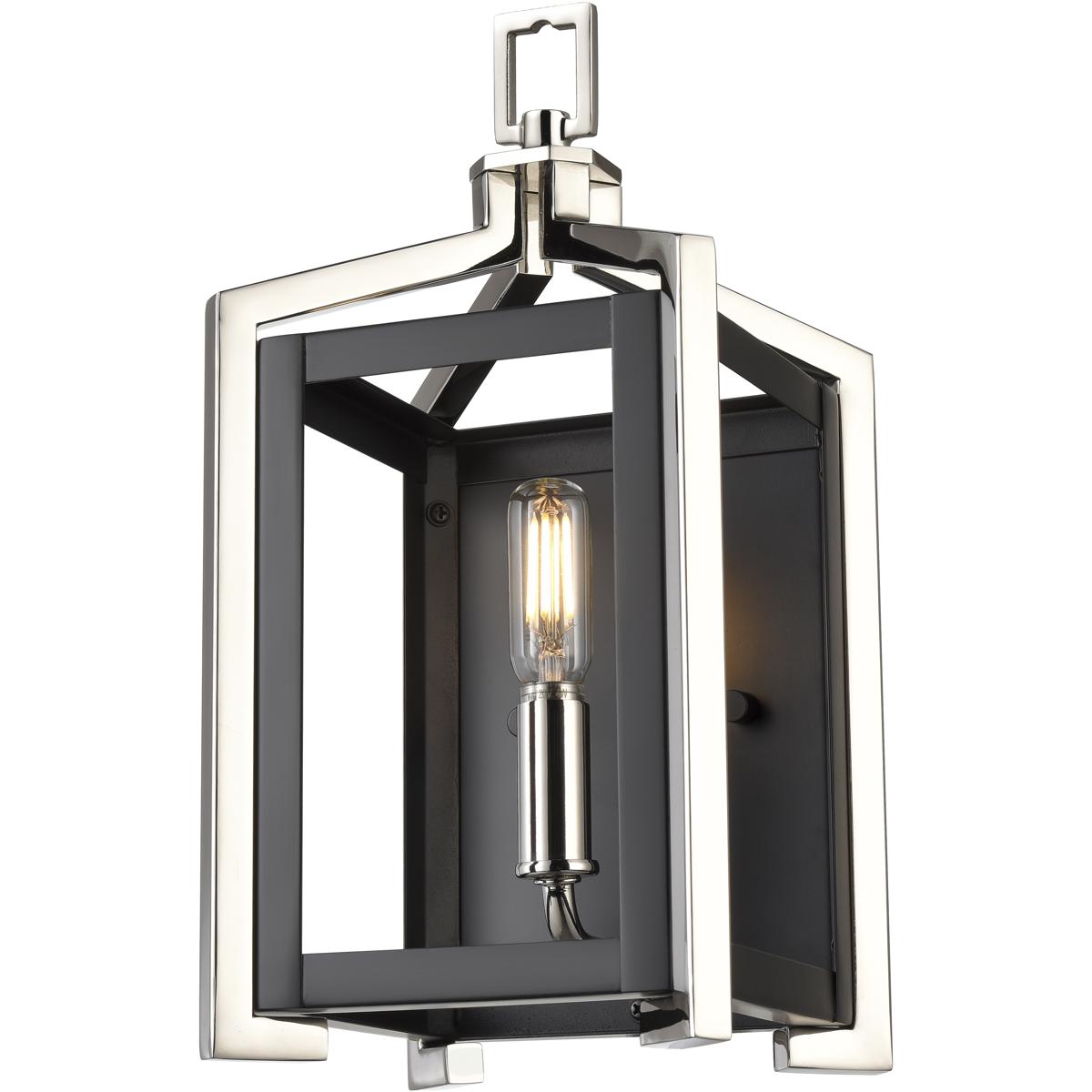 Innovations Lighting 376-1W-BPN-6 Wiscoy 1 Light 6.25 inch Black Polished Nickel Sconce Wall Light