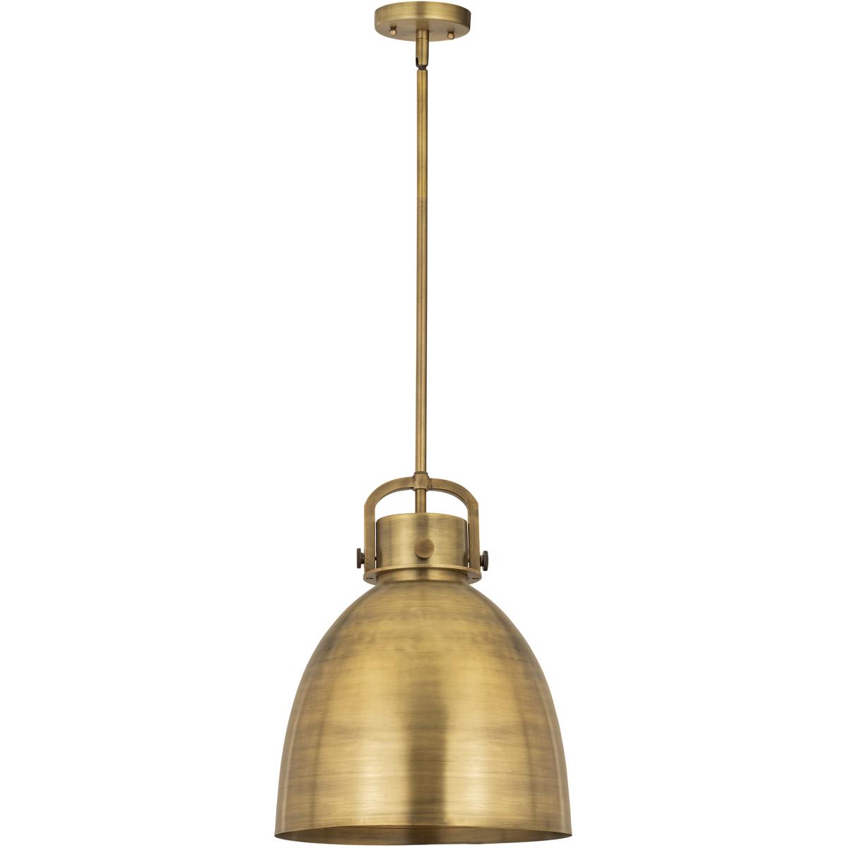 Innovations Lighting 410-1SL-BB-M412-14BB Newton Bell 1 Light 14 inch Brushed Brass Pendant Ceiling Light