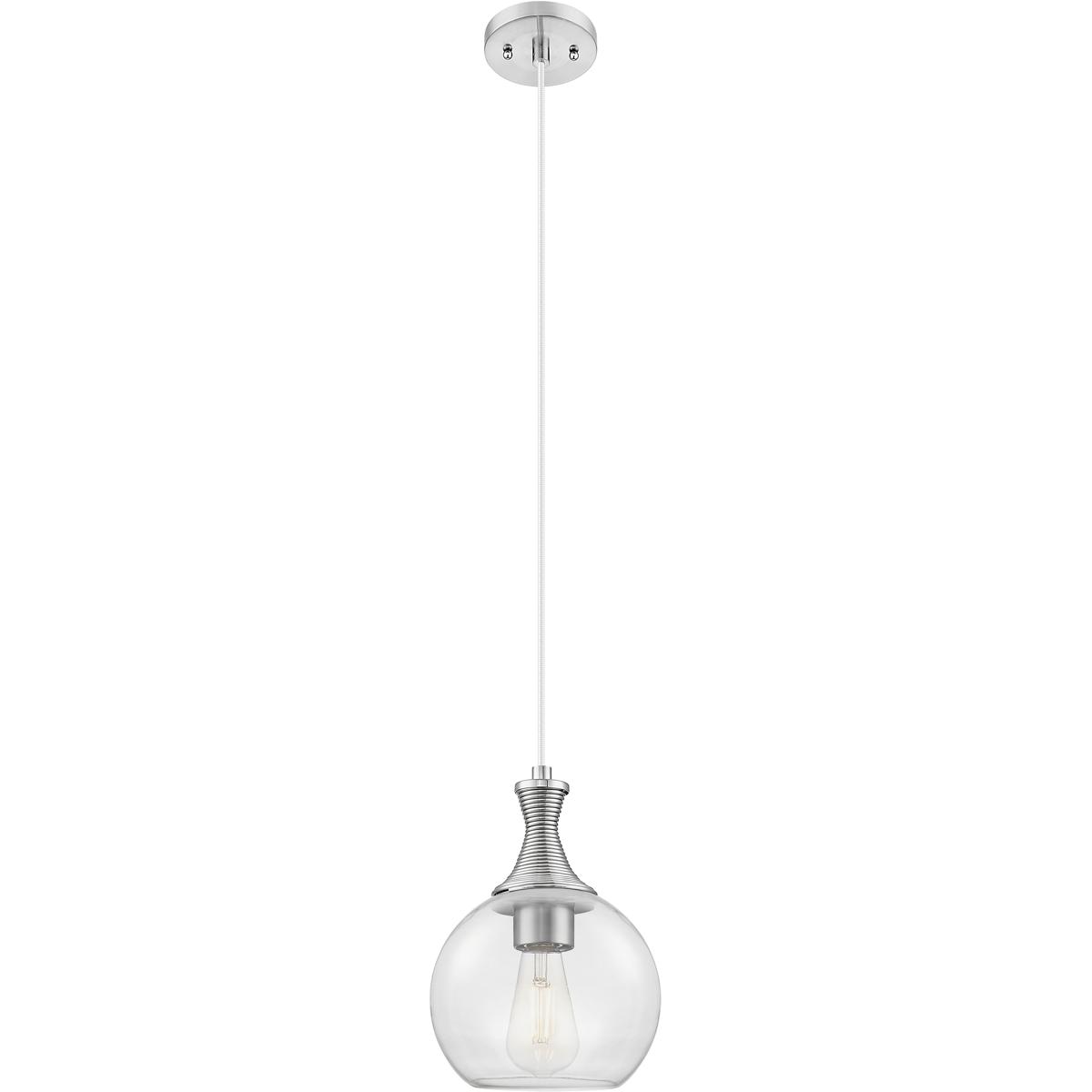 Innovations Lighting 415-1P-SN-G122-8 Astor 1 Light 8 inch Satin Nickel Mini Pendant Ceiling Light in Clear Glass