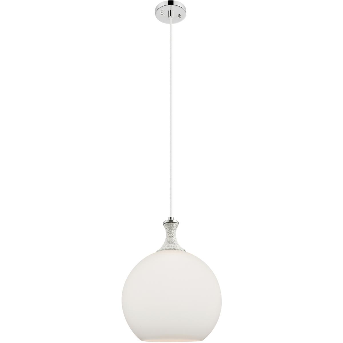 Innovations Lighting 415-1PR-PN-G121-12 Astor 1 Light 12 inch Polished Nickel Mini Pendant Ceiling Light in Matte White Glass