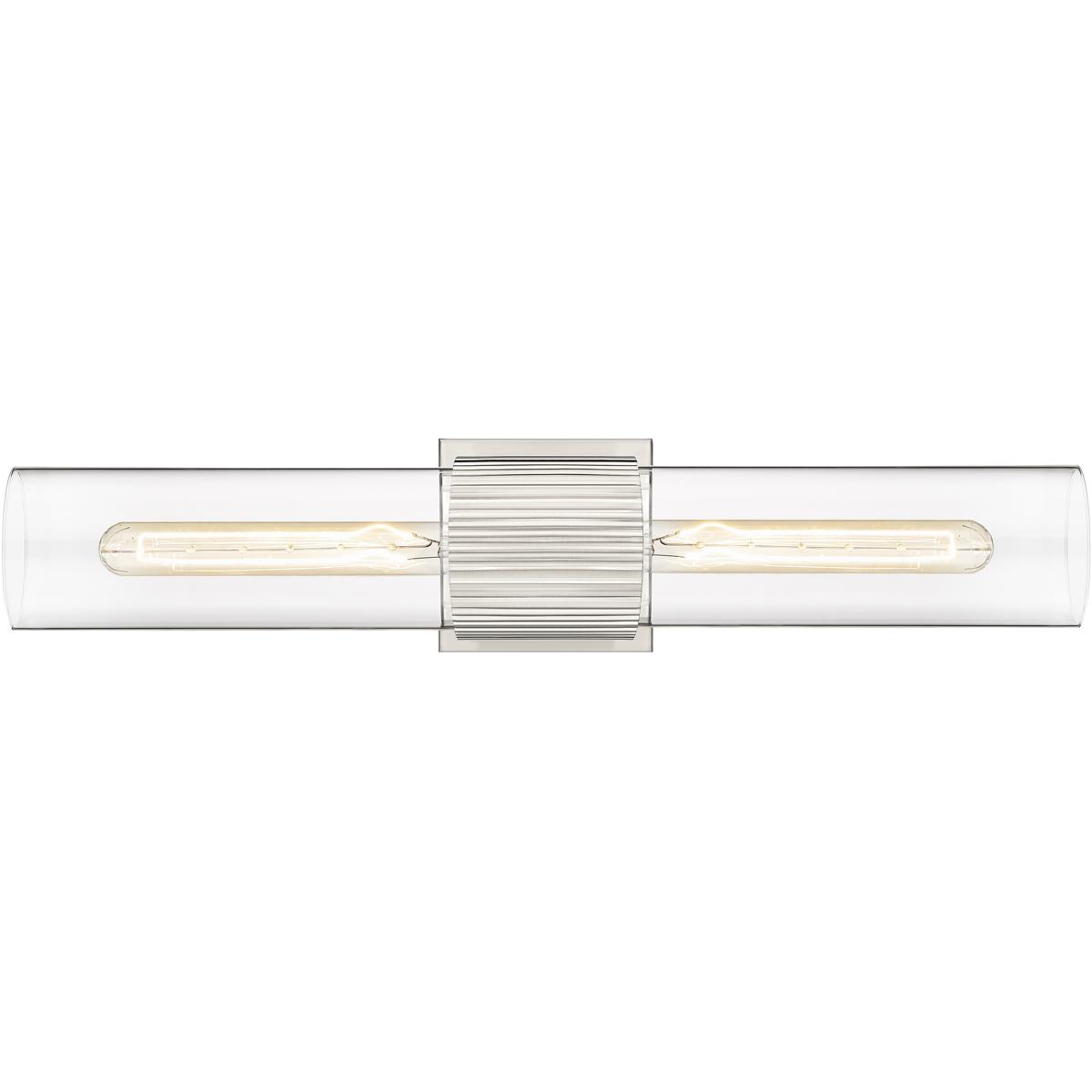 Innovations Lighting Bruno Marashlian Bolivar 28 Inch 2 Light Bath Vanity Light Bolivar - 428-2WL-SN-G428-12CL - Industrial