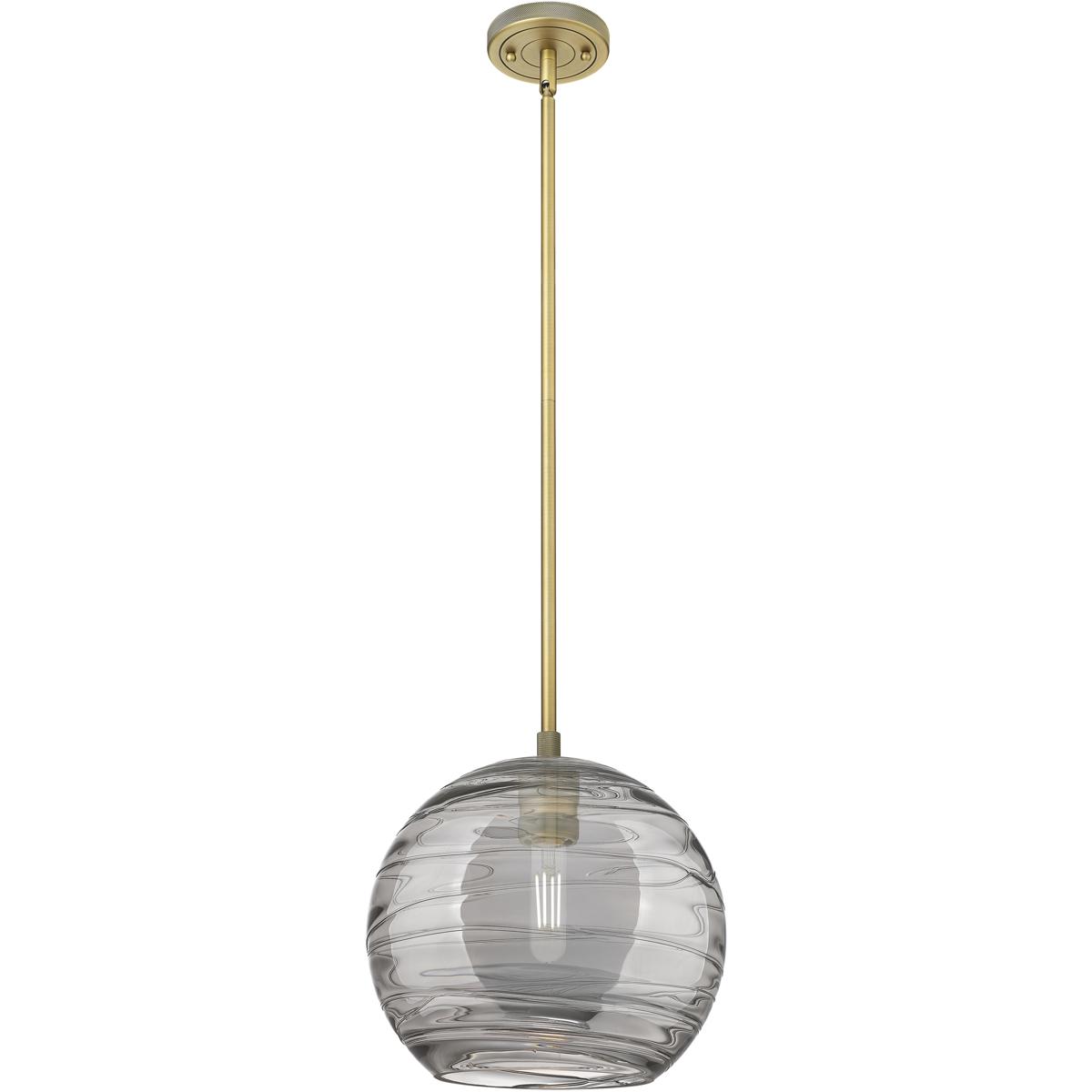 Innovations Lighting 434-1S-BB-G1213-10SM Crown Point 1 Light 10 inch Brushed Brass Pendant Ceiling Light