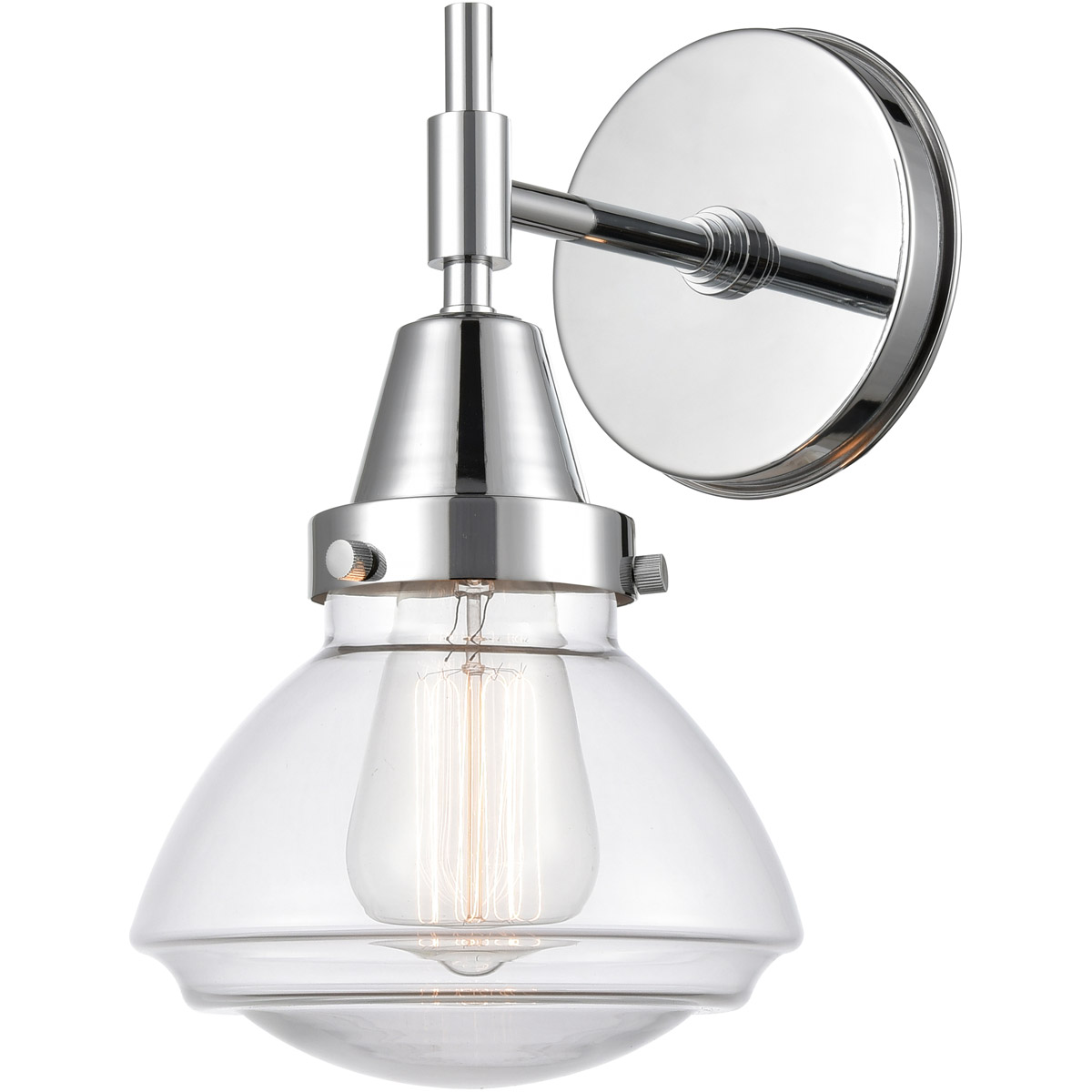 Innovations Lighting 447-1W-PC-G322 Caden 1 Light 7 inch Polished Chrome Sconce Wall Light in Clear Glass