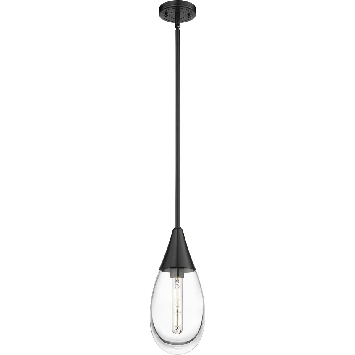 Innovations Lighting 450-1S-BK-G450-6CL Malone 1 Light 6 inch Matte Black Pendant Ceiling Light in Clear Glass