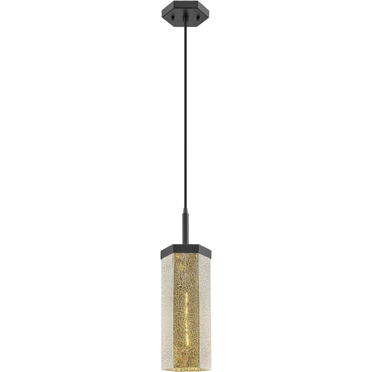 Innovations Lighting 463-1P-BK-G463-12ME Downtown Urban Blakeley 1 Light 5 inch Matte Black Pendant Ceiling Light in Mercury