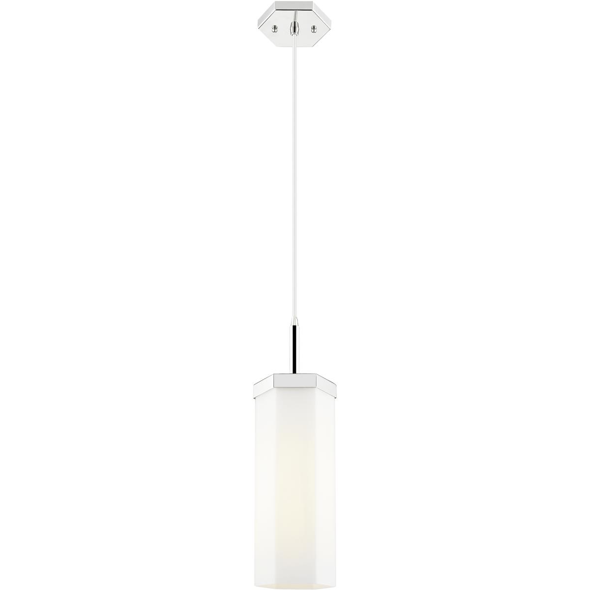 Innovations Lighting 463-1P-PN-G463-12WH Downtown Urban Blakeley 1 Light 5 inch Polished Nickel Pendant Ceiling Light in Matte White
