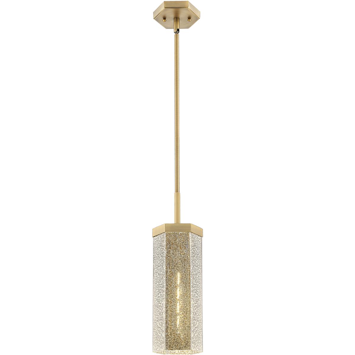 Innovations Lighting 463-1S-BB-G463-12ME Downtown Urban Blakeley 1 Light 5 inch Brushed Brass Pendant Ceiling Light in Mercury