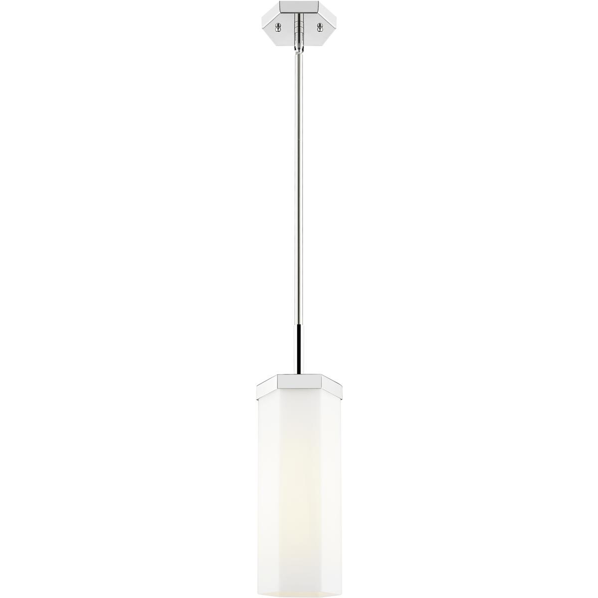Innovations Lighting 463-1S-PN-G463-12WH Downtown Urban Blakeley 1 Light 5 inch Polished Nickel Pendant Ceiling Light in Matte White