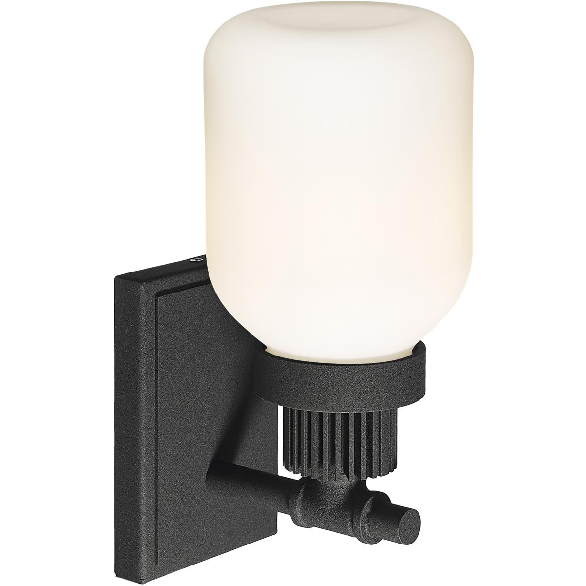 Innovations Lighting 472-1W-TBK-G472-6WH Somers 1 Light 5.5 inch Textured Black Sconce Wall Light in Matte White Glass