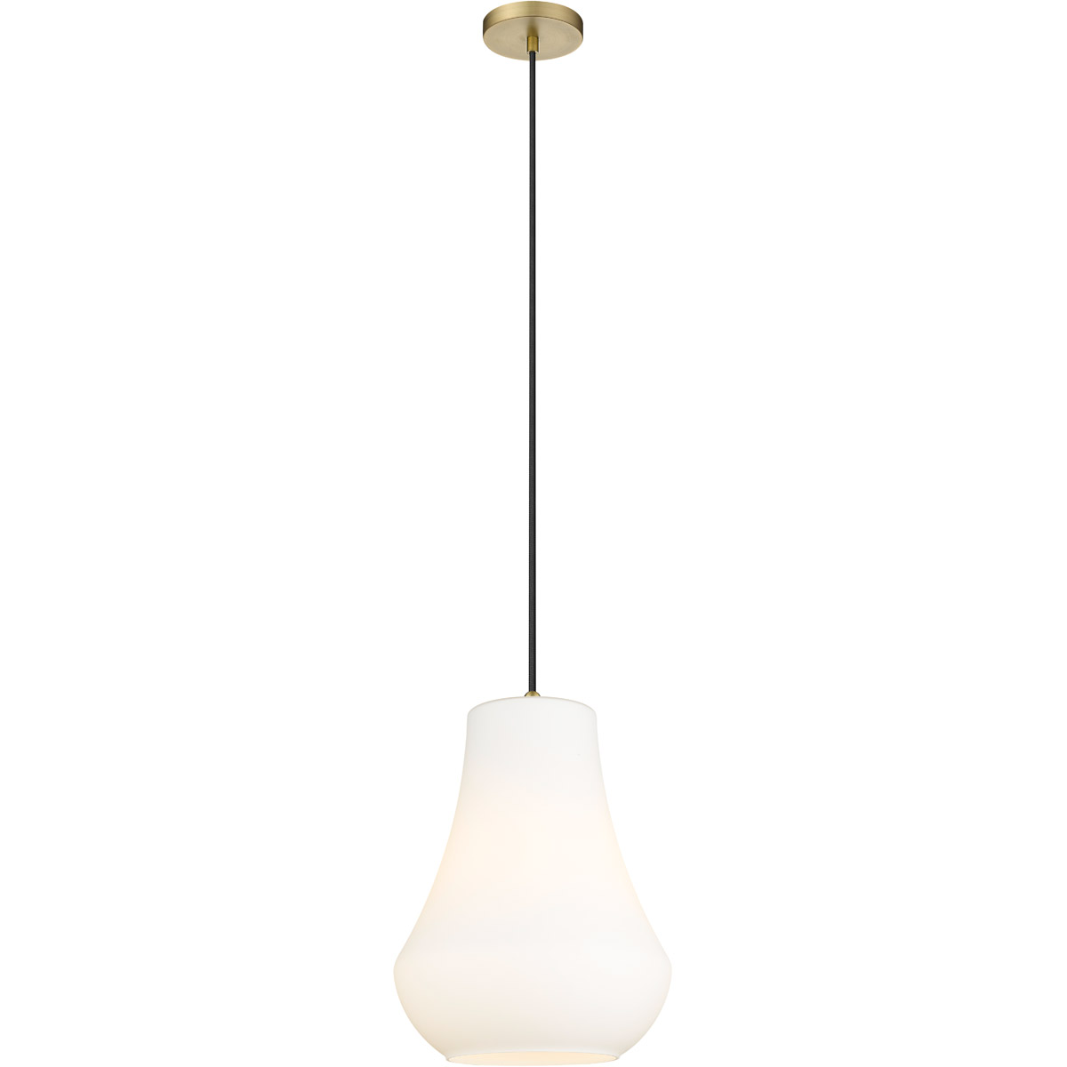 Innovations Lighting 491-1P-BB-G571-12-LED Fairfield LED 11.75 inch Brushed Brass Mini Pendant Ceiling Light in Matte White Glass