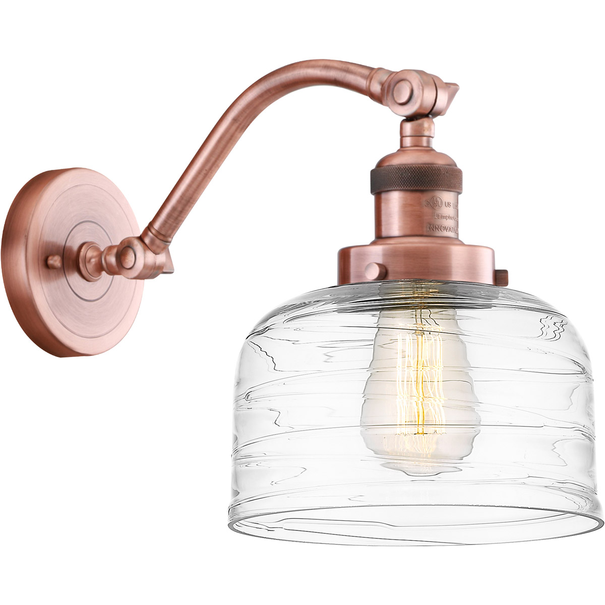 Innovations Lighting Bruno Marashlian Large Bell 11 Inch LED Wall Sconce Large Bell - 515-1W-AC-G713 - Restoration-Vintage