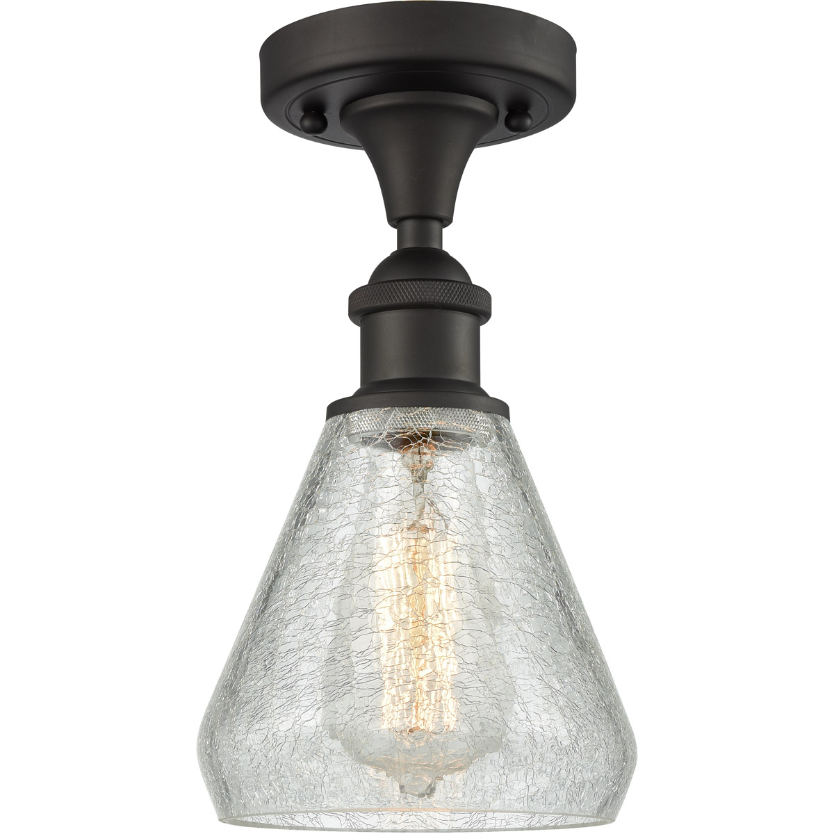 Innovations Lighting Bruno Marashlian Conesus 6 Inch 1 Light LED Flush Mount Conesus - 516-1C-OB-G275-LED - Restoration-Vintage