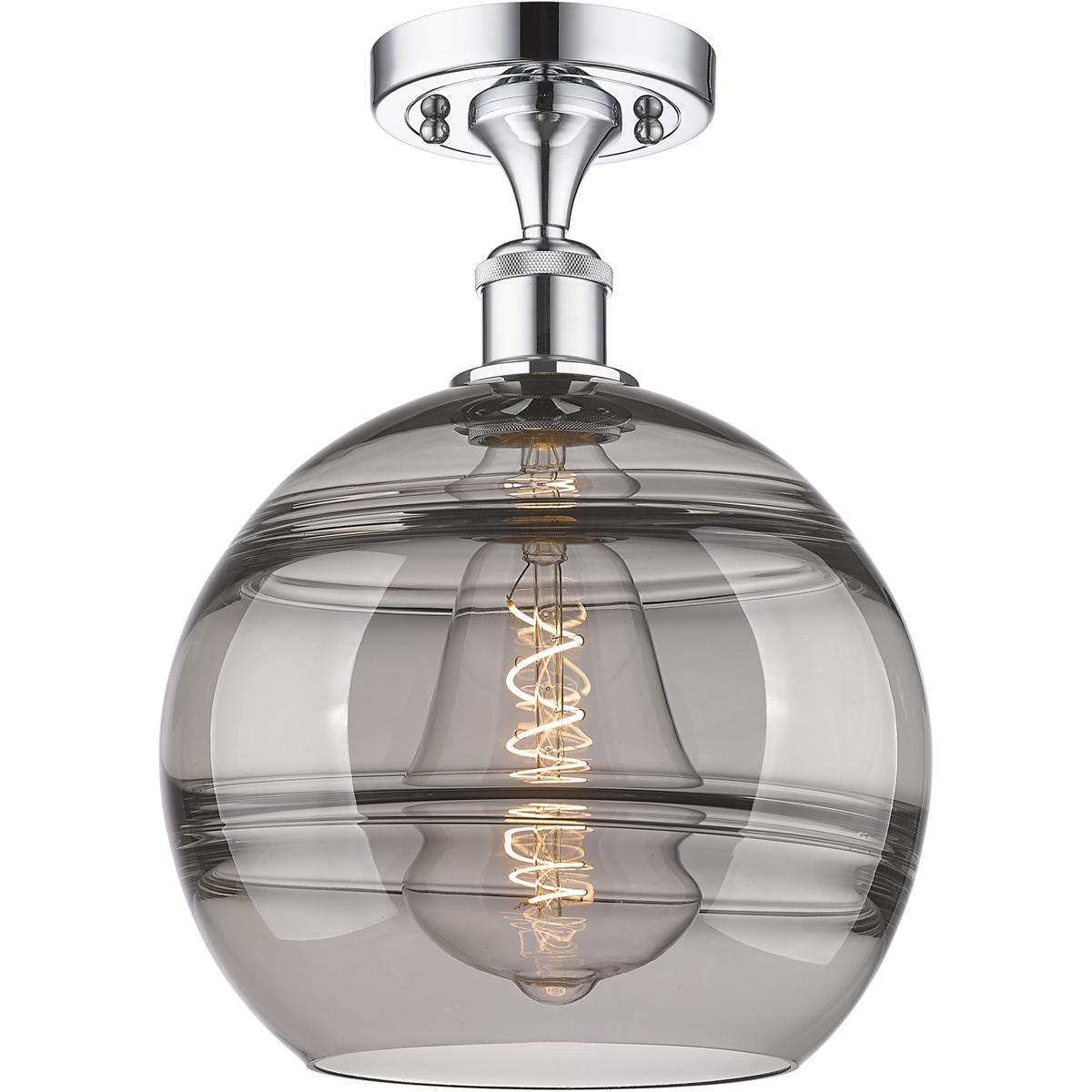 Innovations Lighting 516-1C-PC-G556-10SM Ballston Rochester 1 Light 10 inch Polished Chrome Semi-Flush Mount Ceiling Light