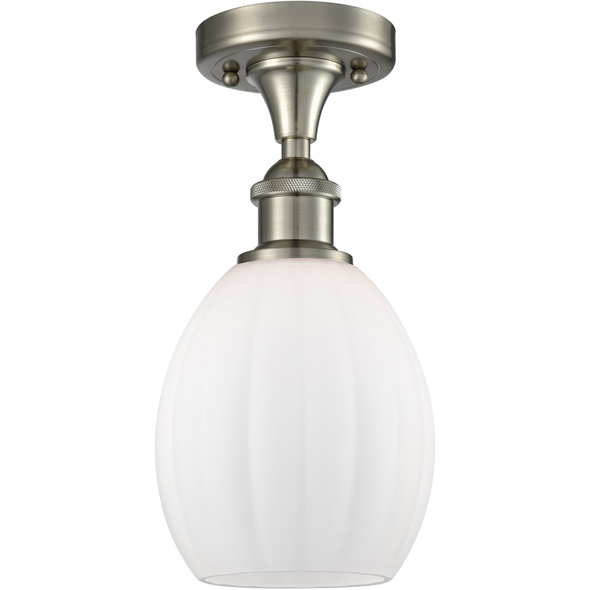 Innovations Lighting 516-1C-SN-G81 Ballston Eaton 1 Light 6 inch Brushed Satin Nickel Semi-Flush Mount Ceiling Light, Ballston