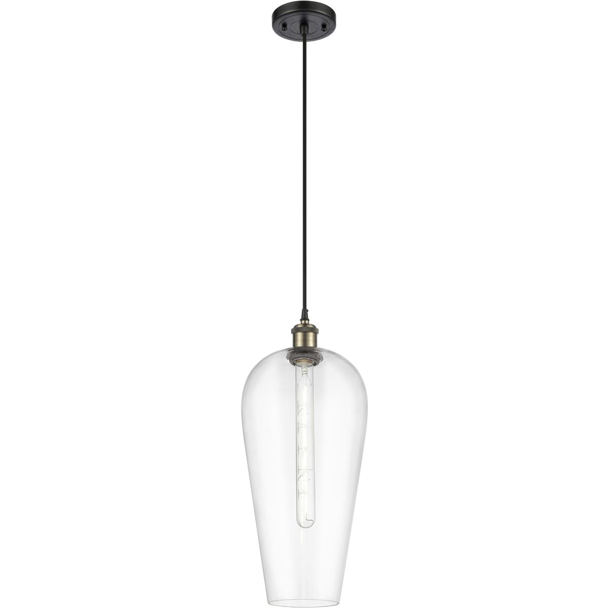 Innovations Lighting 516-1P-BAB-G456-8CL Ballston Chelsea 1 Light 8 inch Black Antique Brass Mini Pendant Ceiling Light in Clear Glass