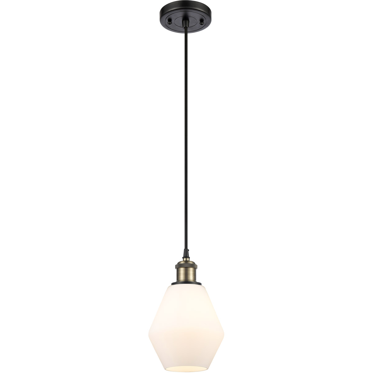 Innovations Lighting 516-1P-BAB-G651-6 Ballston Cindyrella 1 Light 6 inch Black Antique Brass Mini Pendant Ceiling Light