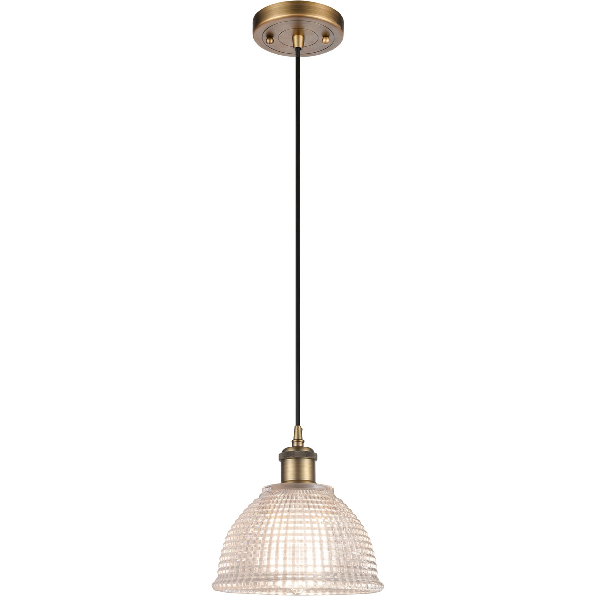 Innovations Lighting 516-1P-BB-G422 Ballston Arietta 1 Light 8 inch Brushed Brass Mini Pendant Ceiling Light, Ballston