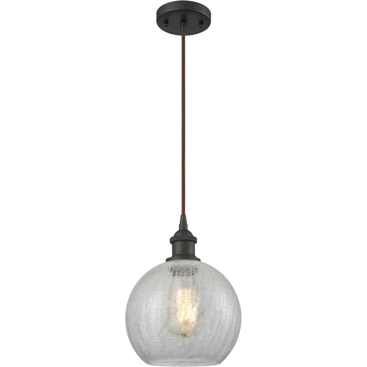 Innovations Lighting 516-1P-OB-G122-8-LED Ballston Athens LED 8 inch Oil Rubbed Bronze Mini Pendant Ceiling Light