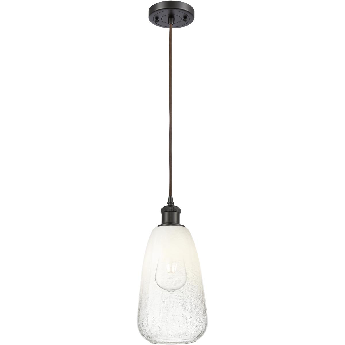 Innovations Lighting 516-1P-OB-G480-6OP Ballston Brookhaven Almond 1 Light 6 inch Oil Rubbed Bronze Mini Pendant Ceiling Light in Opal Glass