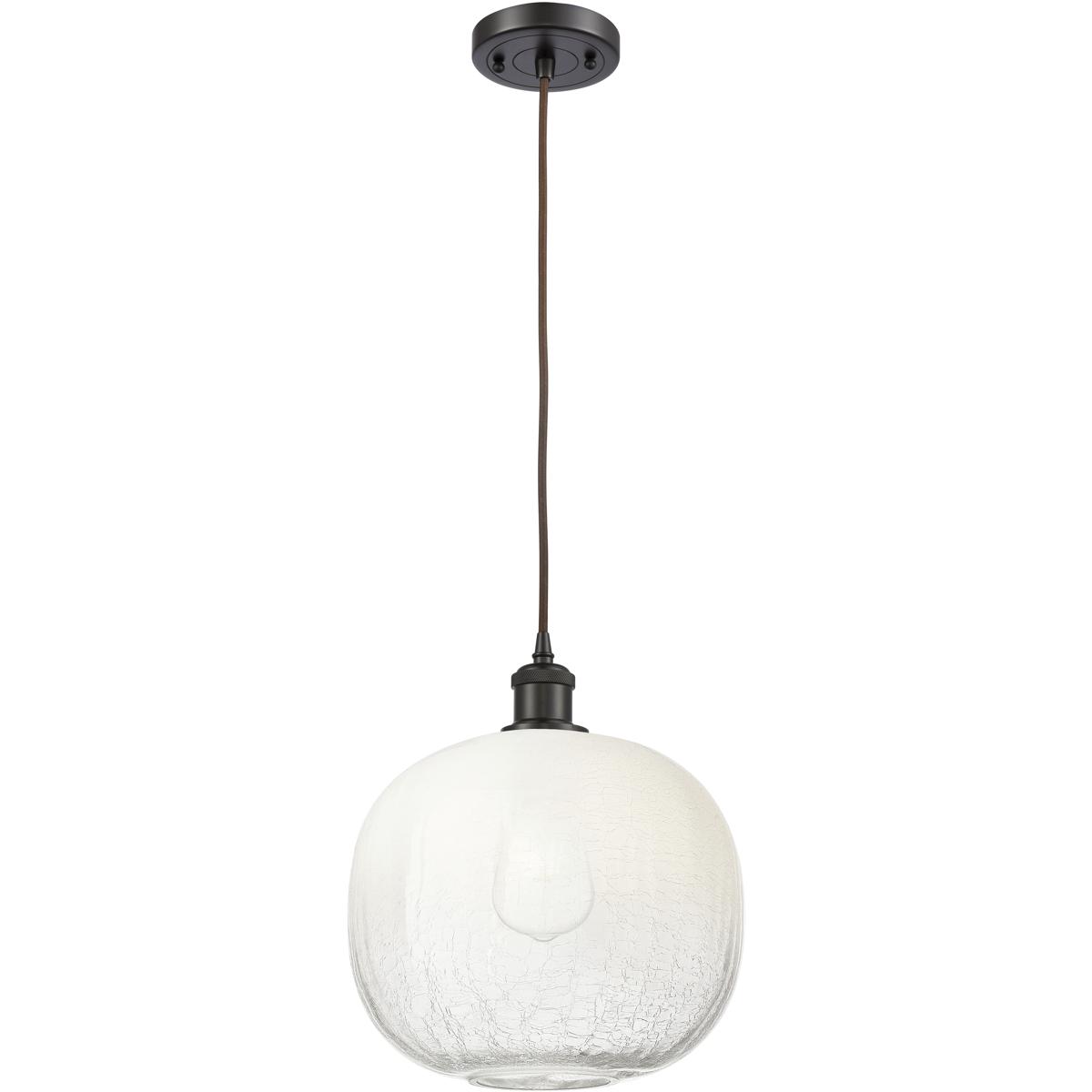 Innovations Lighting 516-1P-OB-G481-10OP Ballston Brookhaven Sphere 1 Light 10.5 inch Oil Rubbed Bronze Mini Pendant Ceiling Light in Opal Glass