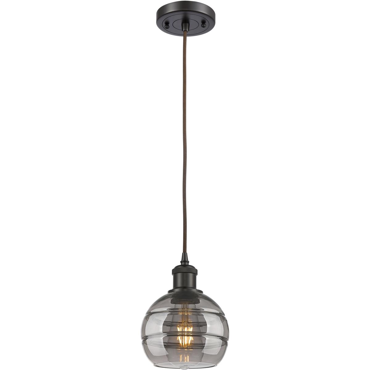 Innovations Lighting 516-1P-OB-G556-6SM Ballston Rochester 1 Light 5.88 inch Oil Rubbed Bronze Cord Hung Mini Pendant Ceiling Light
