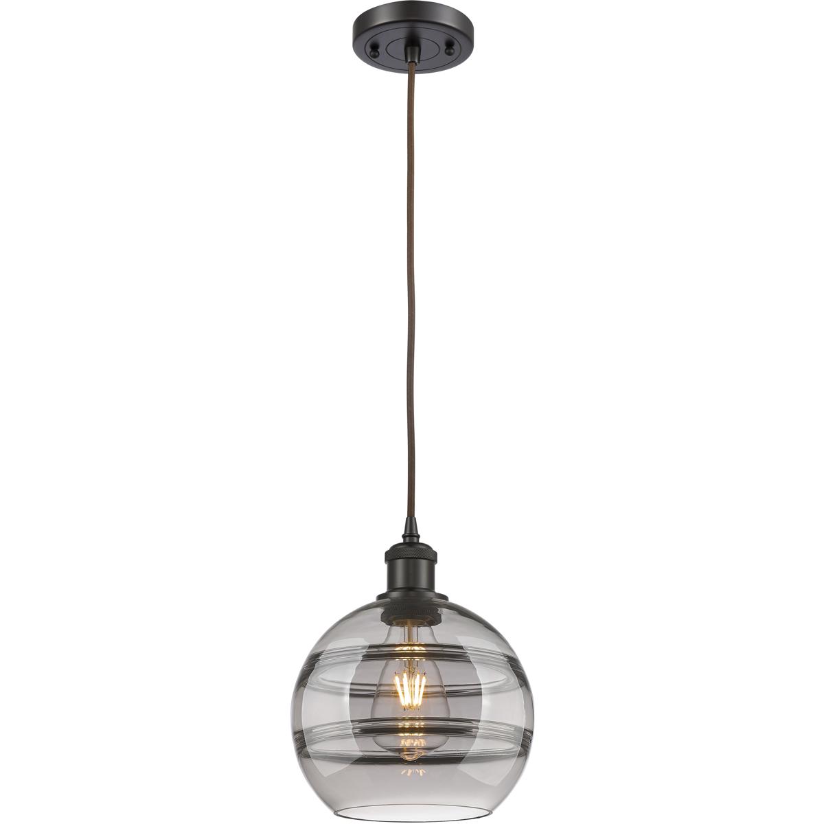 Innovations Lighting 516-1P-OB-G556-8SM Ballston Rochester 1 Light 8 inch Oil Rubbed Bronze Cord Hung Mini Pendant Ceiling Light