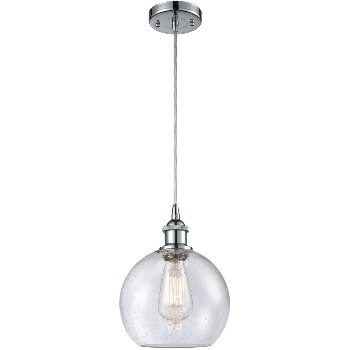 Innovations Lighting Bruno Marashlian Athens 8 Inch Mini Pendant Athens - 516-1P-PC-G124-8 - Modern Contemporary