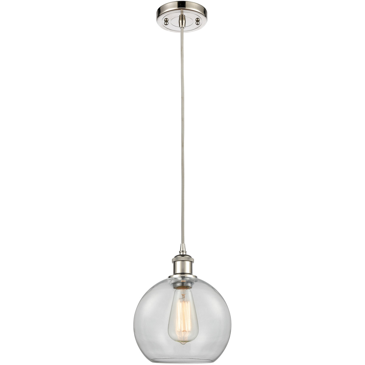 Innovations Lighting Bruno Marashlian Athens 8 Inch Mini Pendant Athens - 516-1P-PN-G122-8 - Modern Contemporary