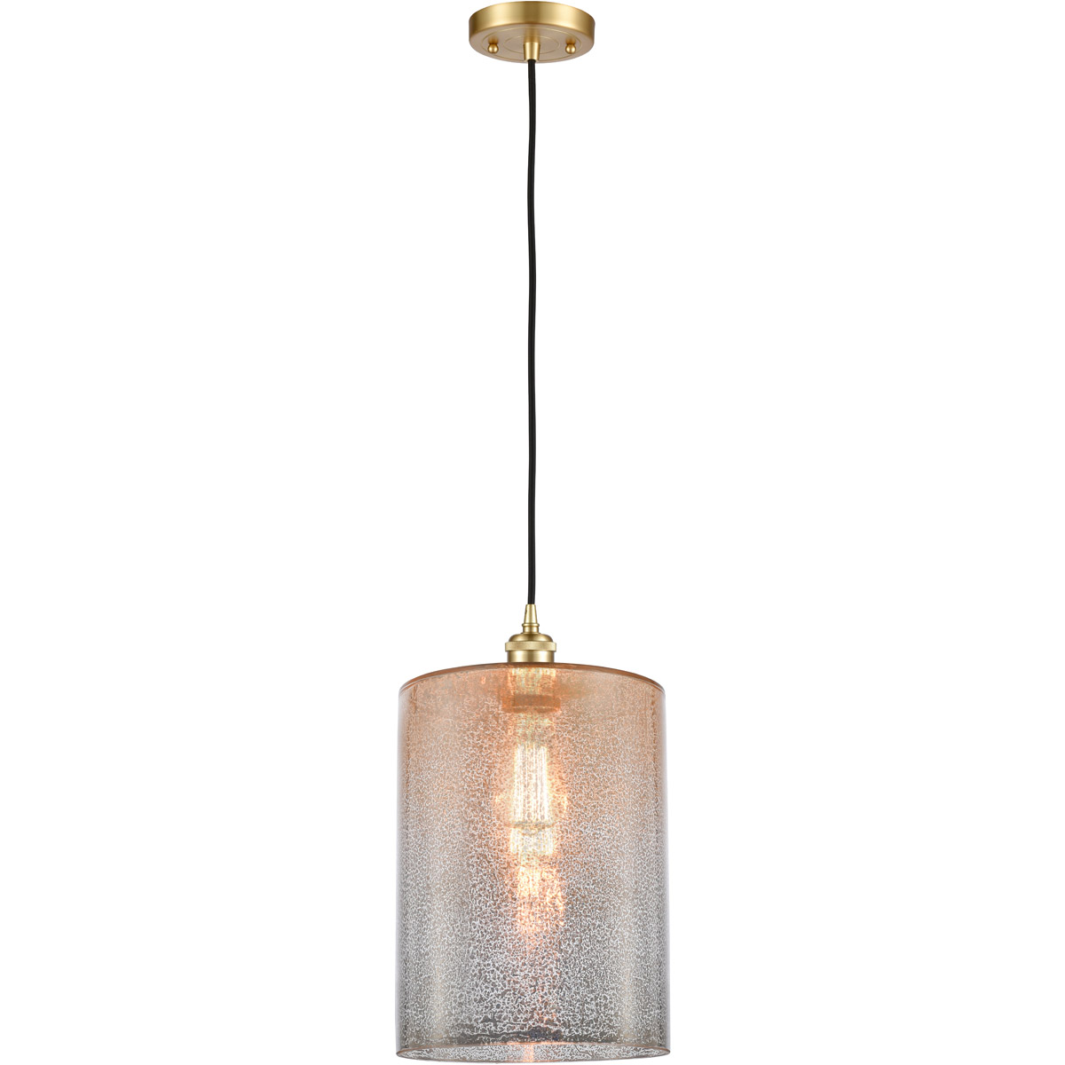 Innovations Lighting 516-1P-SG-G116-L Ballston Large Cobbleskill 1 Light 9 inch Satin Gold Mini Pendant Ceiling Light in Mercury Glass, Ballston