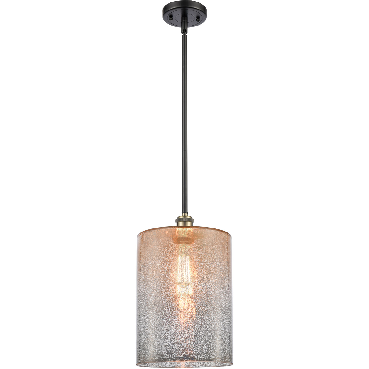 Innovations Lighting 516-1S-BAB-G116-L Ballston Large Cobbleskill 1 Light 9 inch Black Antique Brass Pendant Ceiling Light in Mercury Glass, Ballston