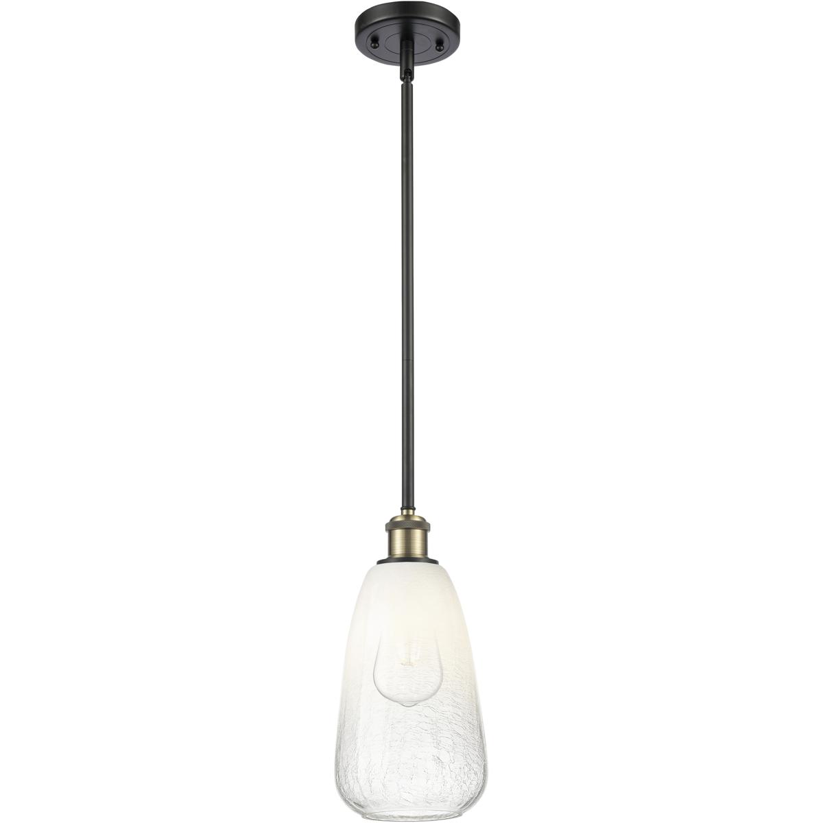 Innovations Lighting 516-1S-BAB-G480-6OP Ballston Brookhaven Almond 1 Light 6 inch Black Antique Brass Mini Pendant Ceiling Light in Opal Glass