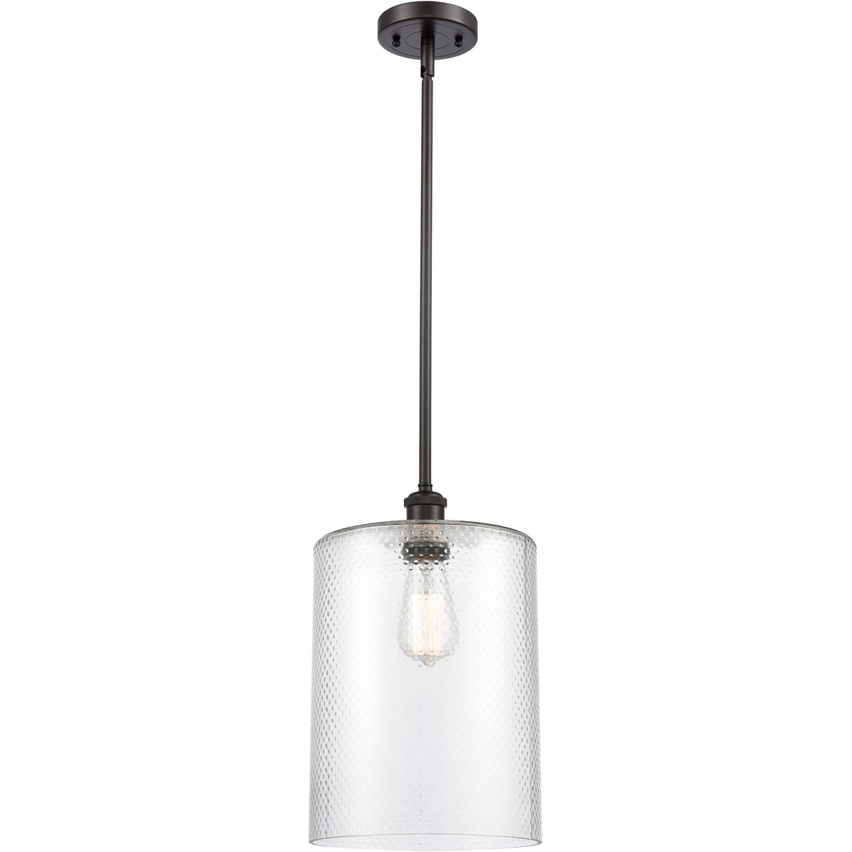 Innovations Lighting 516-1S-OB-G112-L Ballston Large Cobbleskill 1 Light 9 inch Oil Rubbed Bronze Pendant Ceiling Light in Clear Glass, Ballston