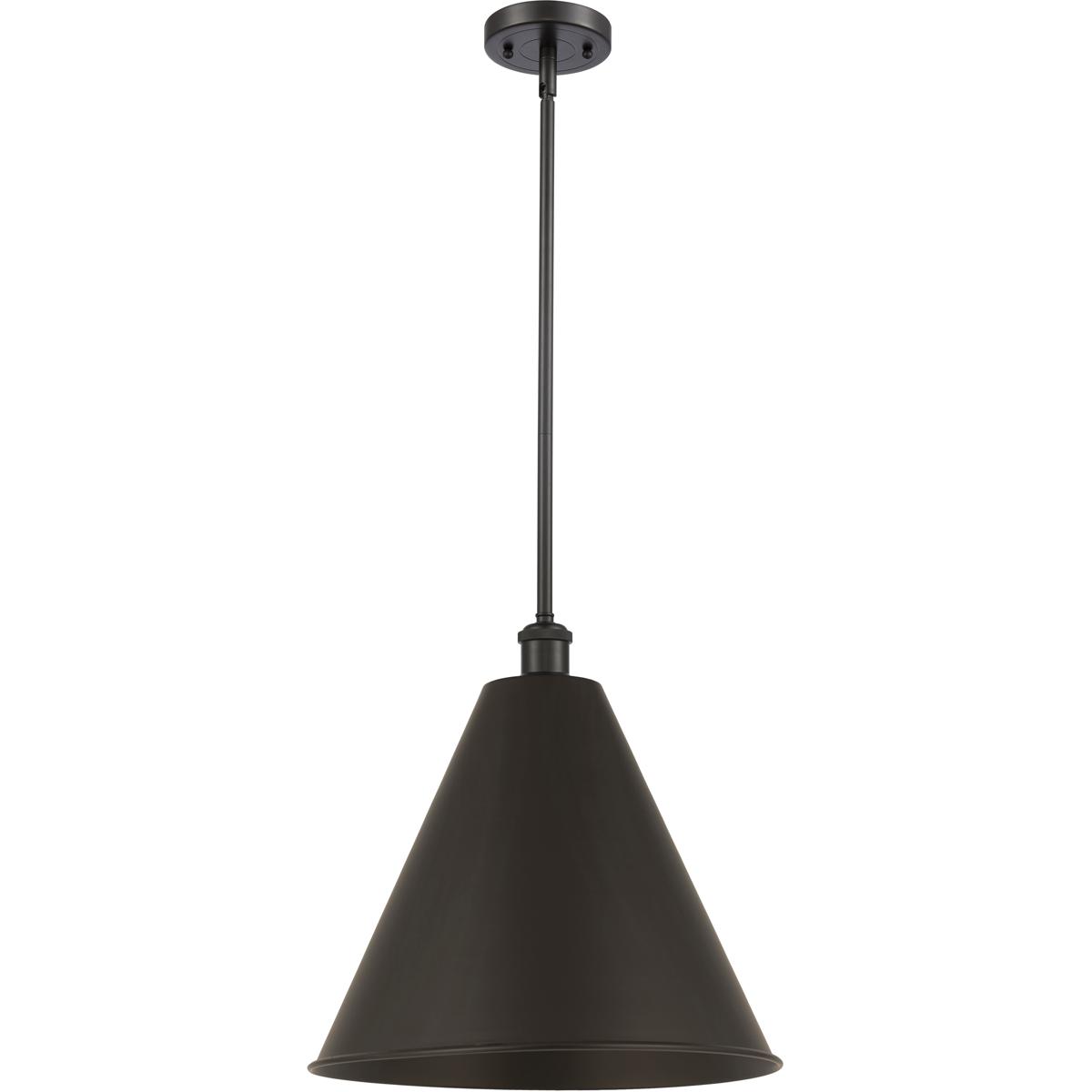 Innovations Lighting 516-1S-OB-MBC-16-OB Ballston Cone 1 Light 16 inch Oil Rubbed Bronze Pendant Ceiling Light