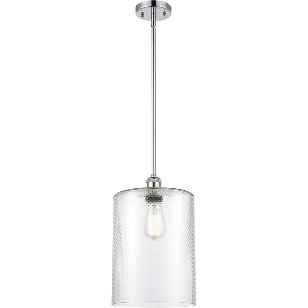 Innovations Lighting 516-1S-PC-G112-L Ballston Large Cobbleskill 1 Light 9 inch Polished Chrome Pendant Ceiling Light in Clear Glass, Ballston