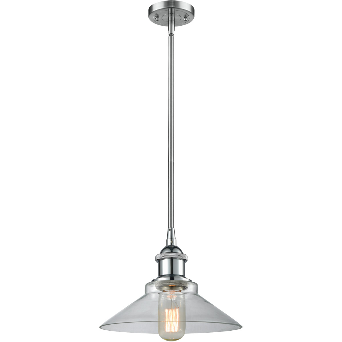 Innovations Lighting 516-1S-PC-G132 Ballston Orwell 1 Light 8 inch Polished Chrome Pendant Ceiling Light in Clear Glass, Ballston